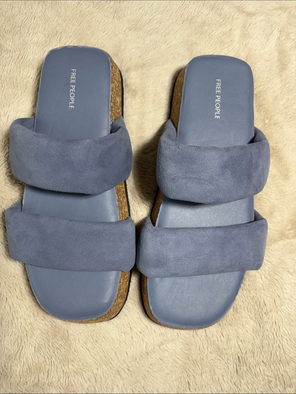 Free People Fairmont Platform Slide Sandals – Size 9 – New Without Tags